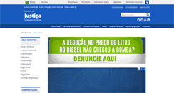 Desktop Screenshot of justica.gov.br