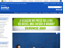 Tablet Screenshot of justica.gov.br